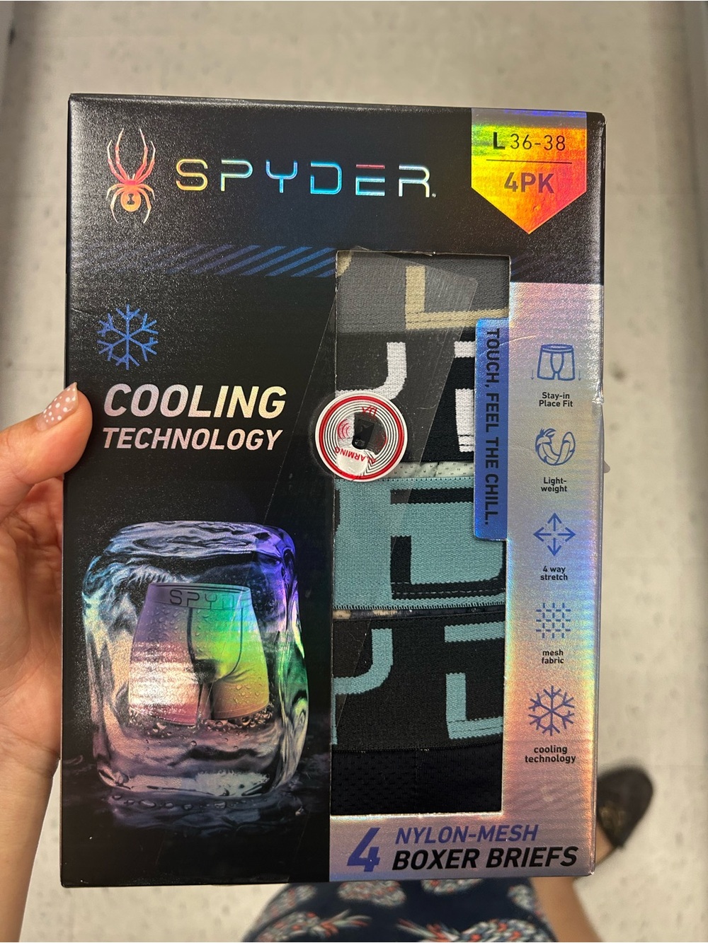 Spyder cooling technology Boxer Briefs  (4 Pack)